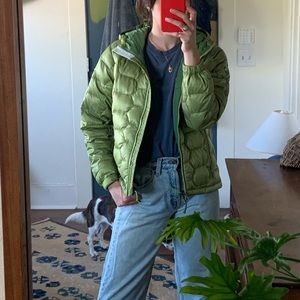 Marmot Down Puffer Hoody Jacket - Green - Women’s Small